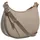 PINKO Half Moon Mini Bag Leder Grau/Gold
