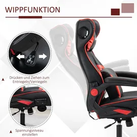 Vinsetto Gaming Stuhl Schwarz