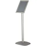 update displays Infoständer silber DIN A4 25,0 x 30,0 x 96,4 - 100,0 cm, 1 St.
