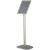 update displays Infoständer silber DIN A4 25,0 x 30,0 x 96,4 - 100,0 cm, 1 St.