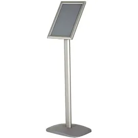 update displays Infoständer silber DIN A4 25,0 x 30,0 x 96,4 - 100,0 cm, 1 St.