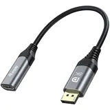 Equip DisplayPort-auf-HDMI-Adapter 1.4 0,15 m Grau