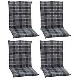 BEO Niederlehnerauflage 101 x 50 x 5 cm grau/weiß karo 4 St.