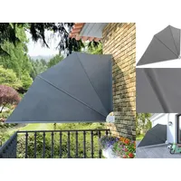 VidaXL Faltbarer Balkonfächer Grau 160×240 cm