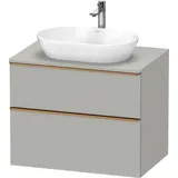 Duravit Waschtischunterschrank wandhängend „D-Neo“ 80 × 66,4 × 55 cm in Betongrau Matt