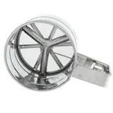 Mehlsieb, Silber, Metall, 15.5x9.5x10.5 cm, Kochen, Küchenhelfer, Sonstige Küchenhelfer