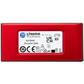 Kingston XS1000 Portable SSD rot, 2TB, USB-C 3.1 (SXS1000R/2000G)