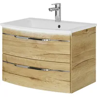 Saphir »Serie 7045 Mineralmarmor-Waschtisch und Unterschrank, 71,5 cm breit«,