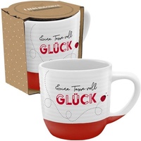 GRUSS & CO Tasse mit Rillen "Eine Tasse voll