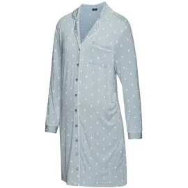 VIVANCE DREAMS Damen Umstandsnachthemd hellblau-gemustert Gr.36/38