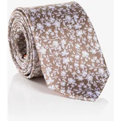 Krawatte MONTI, Damen, grün floral, Seide, geblümt, casual,klassisch, Krawatten, aus reiner Seide, mit Blumenmuster, 6,5 cm breit