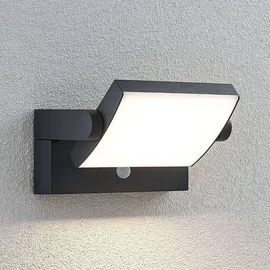 LINDBY Außenwandleuchte Aluminium 20,5 x 10,5 x 10,5 cm 1 x 10,8 W LED schwarz