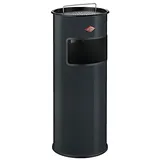 Wesco 150601-60 Kombi-Ascher aus Stahl, 30 mit Sieb Standascher, anthrazit