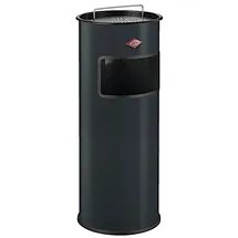 Wesco 150601-60 Kombi-Ascher aus Stahl, 30 mit Sieb Standascher, anthrazit