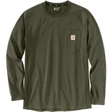 CARHARTT Longsleeve "Forced Flex 104617" in Grün | Gr.: S
