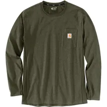 CARHARTT Longsleeve "Forced Flex 104617" in Grün | Gr.: S