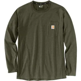 CARHARTT Longsleeve "Forced Flex 104617" in Grün | Gr.: S