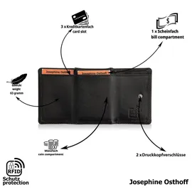 Josephine Osthoff Handtaschen-Manufaktur Josephine Osthoff Geldbörse unisex schwarz