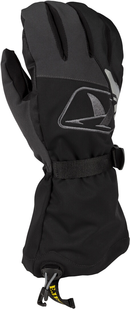 Klim Klimate Gauntlet Sneeuwscooter handschoenen, zwart-grijs, 2XL