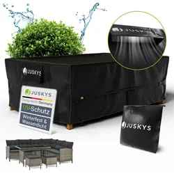 Juskys Gartenmöbel Abdeckplane 270 x 180 x 90 cm - winterfest, wasserdicht, UV-Schutz, Schutzhülle