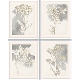DKD Home Decor Blumen (55 x 2,5 x 70 cm) (4 Stück) (Referenz: S3018204)