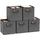 Woltu Faltbare Aufbewahrungsbox 26 x 26 x 26,5 cm 5-tlg. Grau
