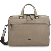 Picard Casual Aktentasche Leder 38 cm Laptopfach grau