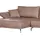 GUTMANN FACTORY Eckcouch Leder 2-Sitzer Braun