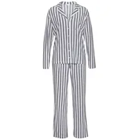 S.Oliver Damen Pyjama schwarz - weiß - gestreift Gr.36/38