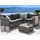 Beliani Garten-Lounge-Set grau 96496