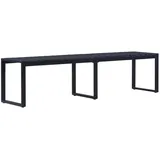 furnicato Gartenbank 180 x 45 x 40 cm Schwarz