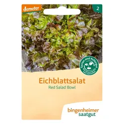 Bingenheimer Saatgut Eichblattsalat Red Salad Bow