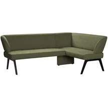 Home Affaire Eckbank HOME AFFAIRE "Aretha Küchenbank, Polsterbank, Esszimmerbank, Breite 215 cm", grün (mayfly, schwarz), B:215cm H:86cm T:150cm, Massivholz, Polyester, Polyurethan, Sperrholz, Sitzbänke, Eckbank, Moderne Bank in tollen Farben, Nosagfederung, anzahl