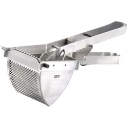 GEFU 89145 Kartoffelpresse – Edelstahl mit schwarzen Griffen