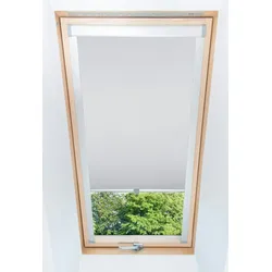 KS Handel 24 Dachfensterrollo Thermo verdunkelnd passend für Velux 021 (Baujahr 1972-2022) Hellgrau
