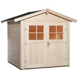 Weka Gartenhaus 224 2,05 x 2,09 m natur