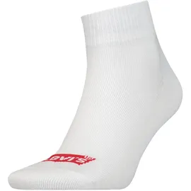 Levi's Unisex Quarter Socks White 39 42