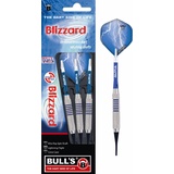 BULL'S Blizzard Soft Dart 16g, Silber/Blau