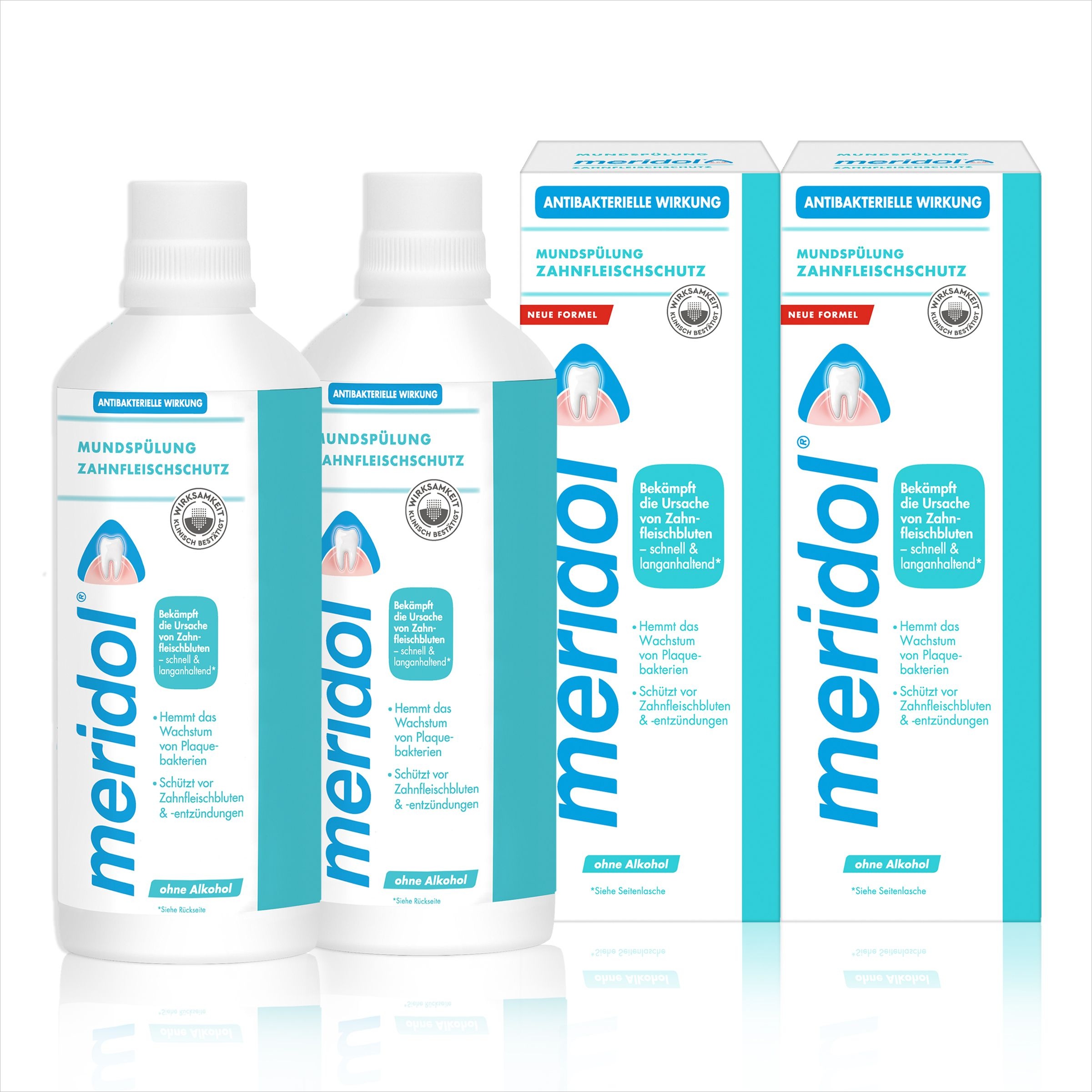 meridol Zahnfleischschutz antibakterielle Mundspülung Lösung 2x400 ml 2x400 ml Lösung