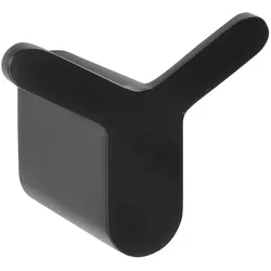 Brillantbad BORGANIC BLACK Doppelkleiderhaken Edelstahl Zink Schwarz 39x68x58 mm für Bad & Küche >> zum Bohren