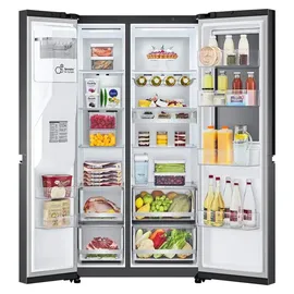 LG GSXV91MCAE Side-by-Side (635 l, 1790 mm hoch, Schwarz)