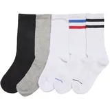 URBAN CLASSICS Sporty Socks 10-Pack 2 Paare Schwarz/Weiß/Grau 35-38