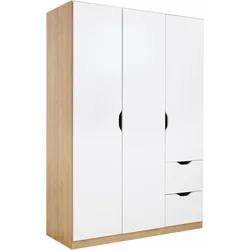 rauch Kleiderschrank »Freising geräumiger Schrank Garderobe Schlafzimmerschrank«, (in 2 Breiten erhältlich TOP ANGEBOT !), mit Griffmulden und Schubkästen OTTO ́s Chois TOP PRODUKT rauch struktureichefarben hell/weiß