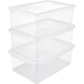 KEEEPER Bea 26,5 x 14 x 39 cm 3-tlg. transparent
