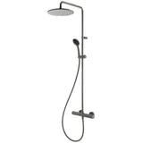 Herzbach Deep Grey Duschsäule mit Thermostat grau matt 23.988525.1.06