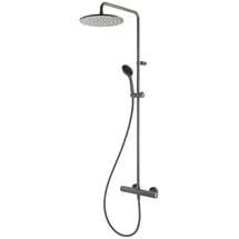 Herzbach Deep Grey Duschsäule mit Thermostat grau matt 23.988525.1.06