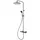 Herzbach Deep Grey Duschsäule mit Thermostat grau matt 23.988525.1.06