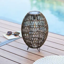 Atmosphera Solar-Laterne Metall Ø 21 cm 32,0 cm braun