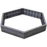 GARANTIA Ergo Hochbeet-System XL Wood 145 x 25 x 25 cm Braun