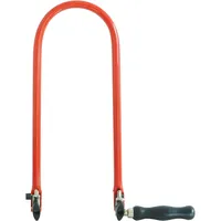 Connex Laubsägebogen - rot / schwarz - extra stark - Mit Holzgriff - Aus Stahlrohr / Laubsäge Holz / Feinsäge / Holzarbeiten / COX806001